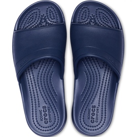 Chaussons Crocs Classic Slide Kids pour enfants 204981 410 bleu marine 2