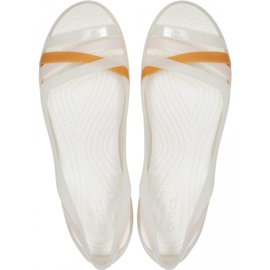 Sandales Crocs Isabella Huarche 2 Flat W blanc 204912 12U blanche 2 Sandales Crocs Isabella Huarche 2 Flat W blanc 204912 12U blanche 2