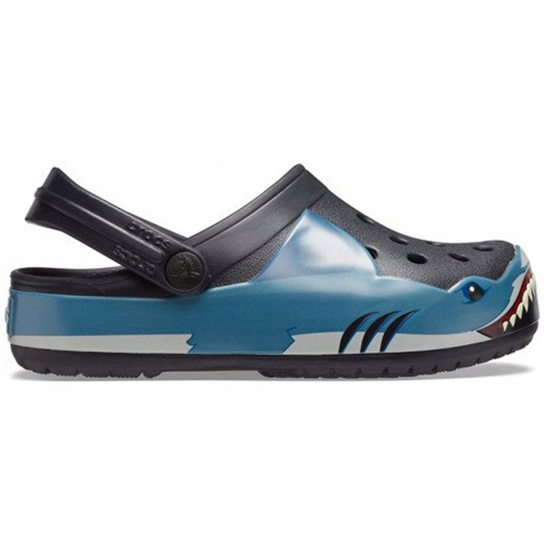 Crocs pour enfants Fun Lab Shark Band Clg K noir 206271 001 1