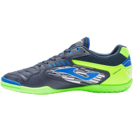 Chaussures de football Joma Maxima 2103 Sala En noir-vert-bleu 1