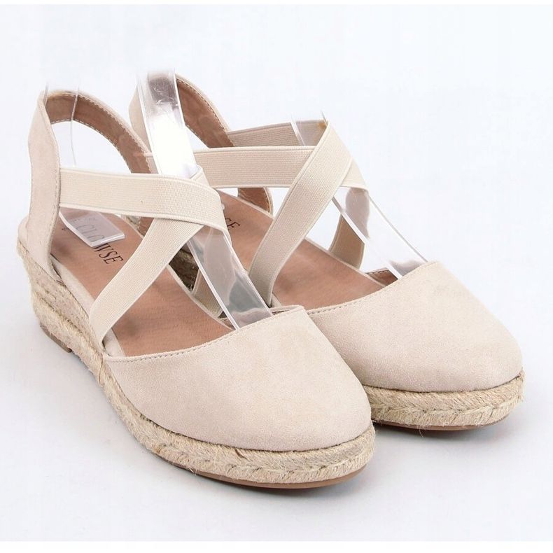 Espadrilles sur un bas compensé beige 9R65 Beige 2
