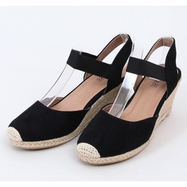 Espadrilles noires sur compensées 9R50 Noir 1