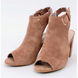 Sandales à talons camel 100-1001 SA-2 Camel brun multicolore 3