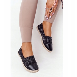 EVE Espadrilles noires élégantes pour femmes Be My Love beige 2