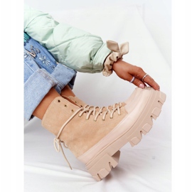 Lewski Shoes Bottes Daim Workery Chaussures Lewski 3007-0 Sable beige multicolore 3