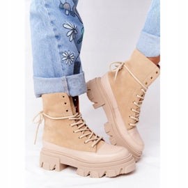 Lewski Shoes Bottes Daim Workery Chaussures Lewski 3007-0 Sable beige multicolore 5