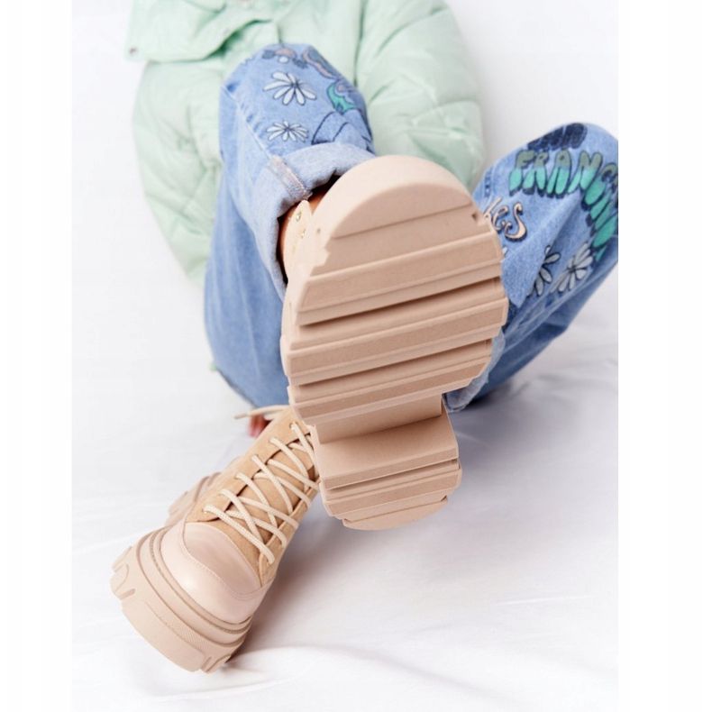 Lewski Shoes Bottes Daim Workery Chaussures Lewski 3007-0 Sable beige multicolore 1