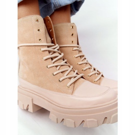 Lewski Shoes Bottes Daim Workery Chaussures Lewski 3007-0 Sable beige multicolore 4