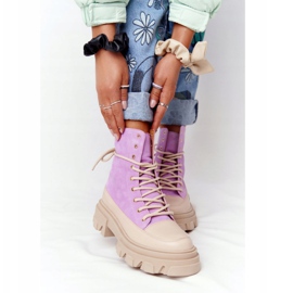 Lewski Shoes Bottines Daim Chaussures Workery Lewski 3007-0 Violet beige 2 Lewski Shoes Bottines Daim Chaussures Workery Lewski 3007-0 Violet beige 2