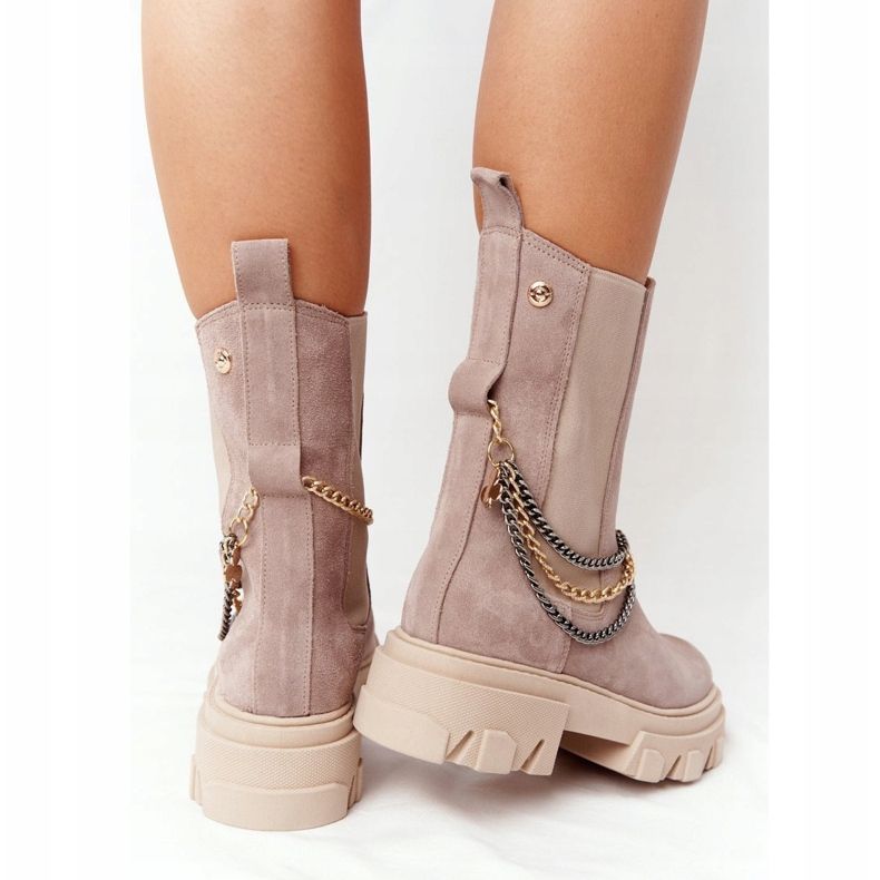 Lewski Shoes Bottines Chelsea en Daim Workery Chaussures Lewski 2998-0 Beige 2 Lewski Shoes Bottines Chelsea en Daim Workery Chaussures Lewski 2998-0 Beige 2