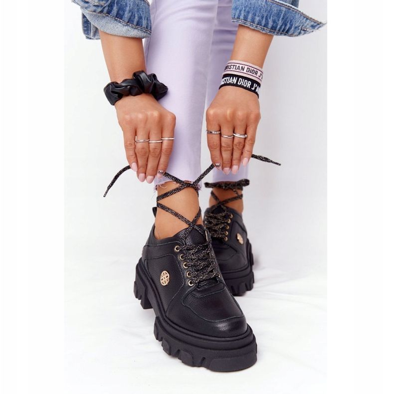 Lewski Shoes Chaussures Richelieus Cuir Lewski 3011-0 Noir le noir 1