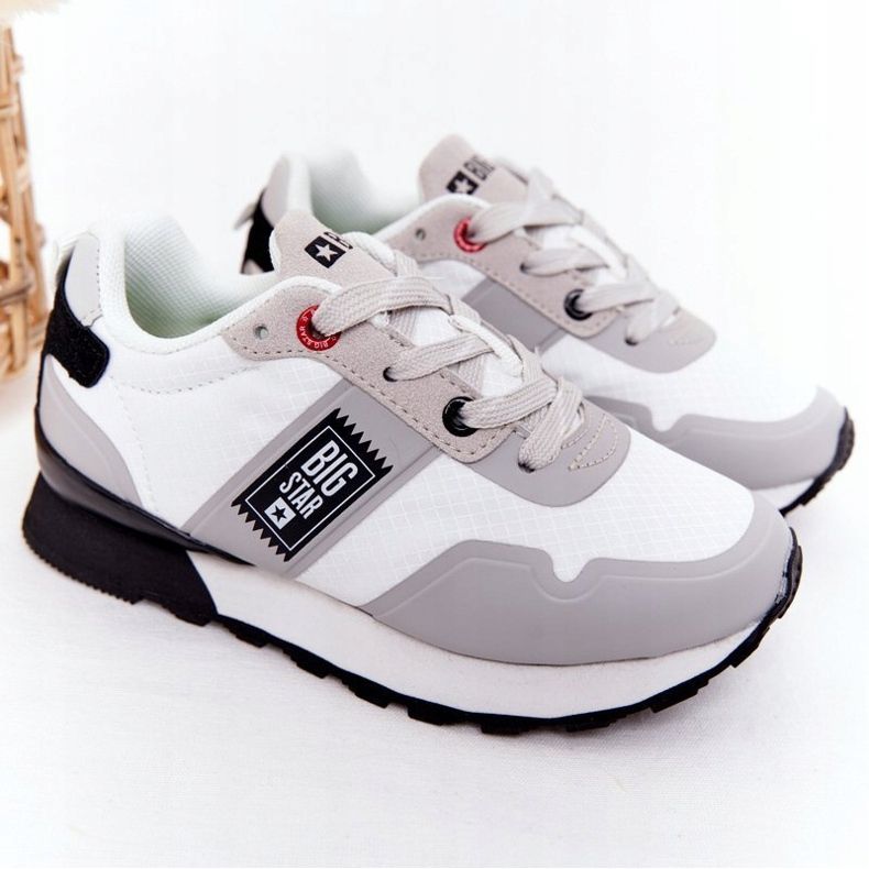 Chaussures de sport pour enfants en mousse à mémoire Big Star HH374168 Blanc 2