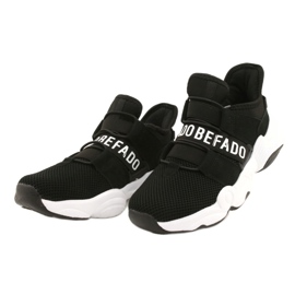Chaussures enfant Befado 516X066 blanche le noir 2