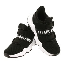 Chaussures enfant Befado 516X066 blanche le noir 4