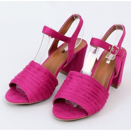 Sandales à talons Fuchsia 1L-19267 Fuchsia rose 1