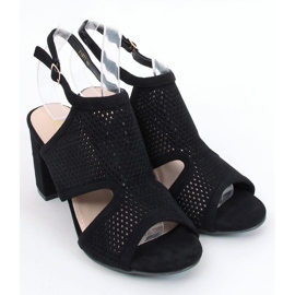 Sandales à talons noires F1877 Noir le noir 1