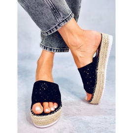 Espadrilles ajourées noires 99-62A Noir le noir 2