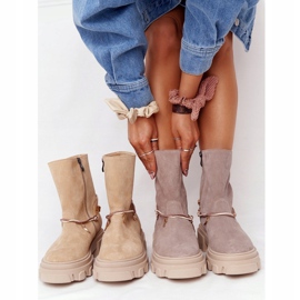 Lewski Shoes Bottes Daim Workery Chaussures Lewski 3006-0 Sable beige multicolore 7
