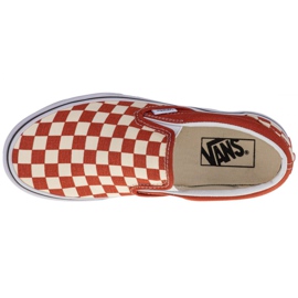Vans Classic Slip-On W VN0A4U38WS21 blanche orange 2 Vans Classic Slip-On W VN0A4U38WS21 blanche orange 2