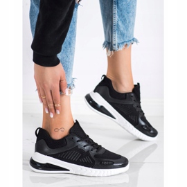 SHELOVET Chaussures de sport ajourées noir 2