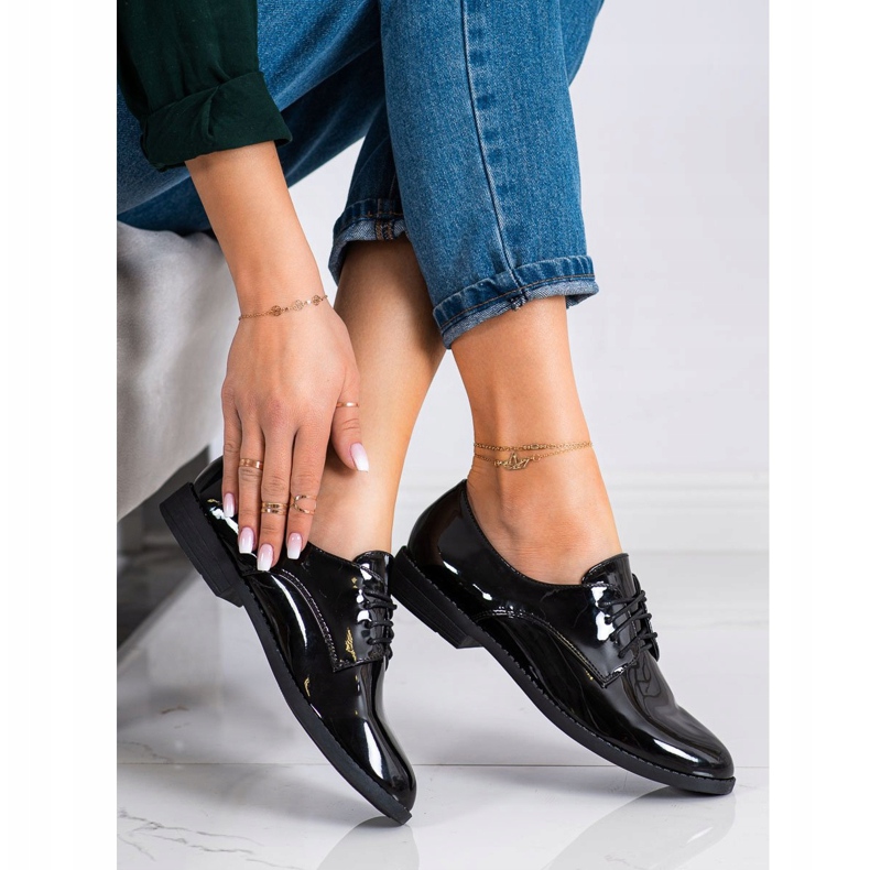 SHELOVET Chaussures à lacets classiques le noir 1