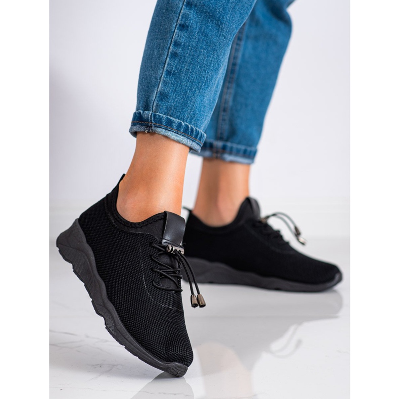 SUPER COOL Baskets en textile noires 1