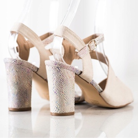 S. BARSKI Sandales Avec Talon Décoratif S.BARSKI beige 1