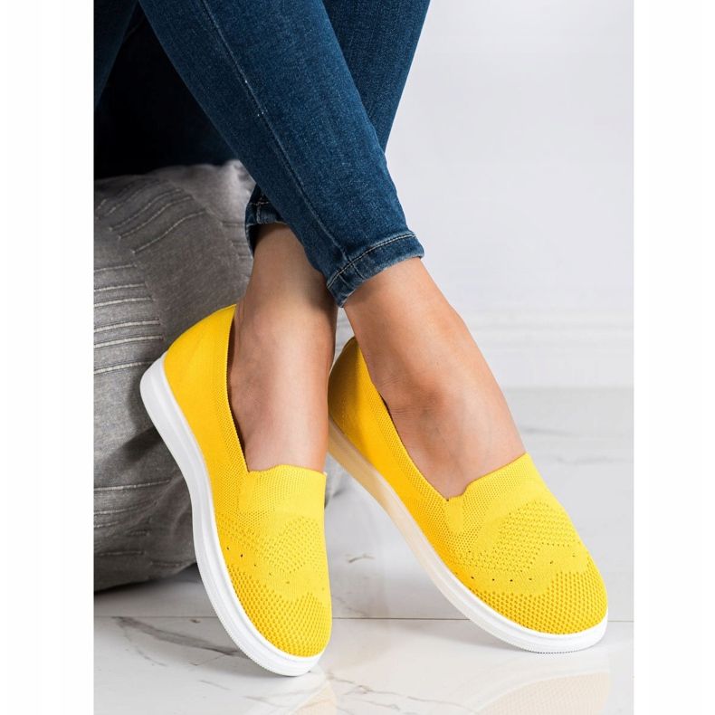 Via Giulia  Slipons sur la plate-forme jaune 1