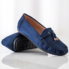 SHELOVET Mocassins décontractés bleu marine 1