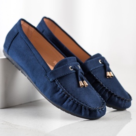 SHELOVET Mocassins décontractés bleu marine 2