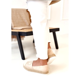 PS1 Espadrilles Femme Sur Une Plateforme De Paille Beige Febi 4