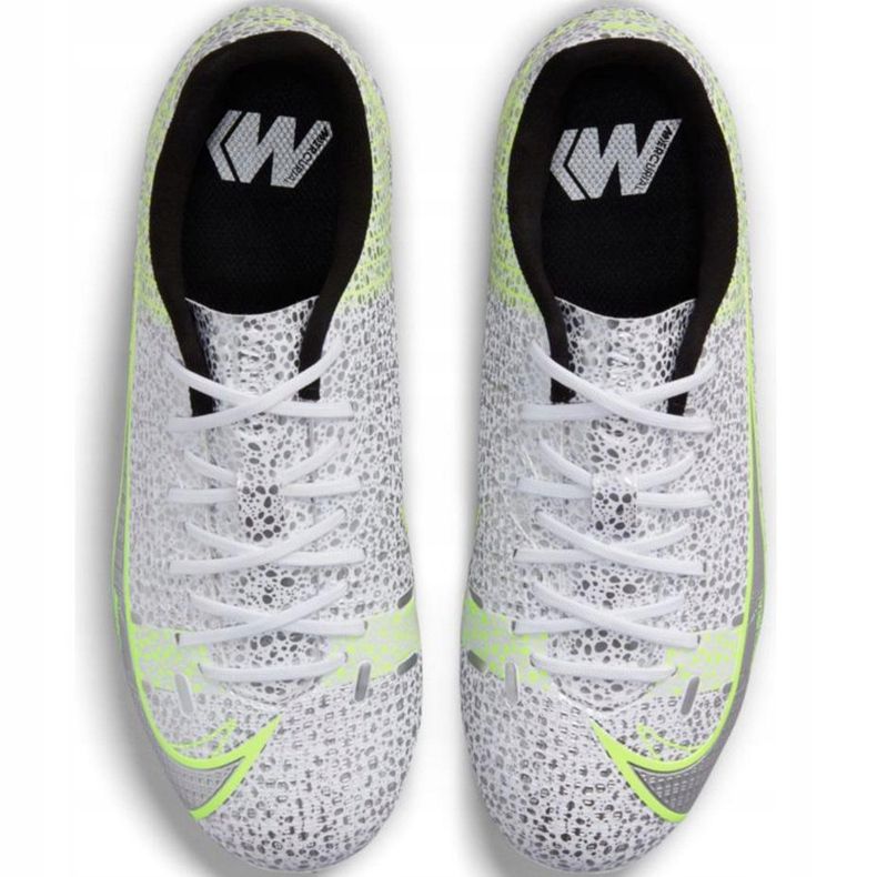 Nike Mercurial Vapor 14 Academy FG / MG Junior CV0811 107 chaussures de football argent 1