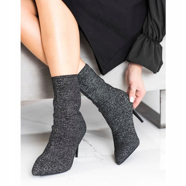 Sabatina Bottes de printemps sur un talon haut le noir 1 Sabatina Bottes de printemps sur un talon haut le noir 1