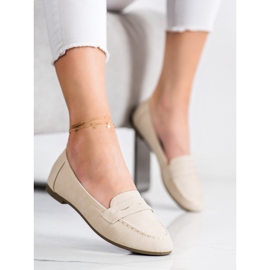 Nio Nio Mocassins beiges avec cuir écologique 1 Nio Nio Mocassins beiges avec cuir écologique 1