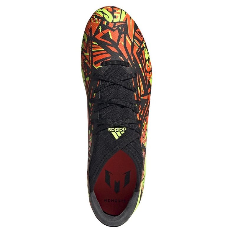 Chaussures de football Adidas Nemeziz Messi.3 Fg M FW7426 rouge 3