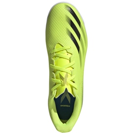 Adidas X Ghosted.4 In chaussures de football jaune-noir-blanc FW6906 jaunes 1
