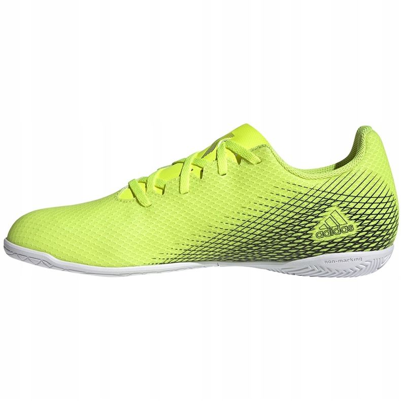 Adidas X Ghosted.4 In chaussures de football jaune-noir-blanc FW6906 jaunes 3