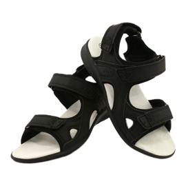 American Club Sandales de sport Insert en cuir HL09 / 21 Noir 4