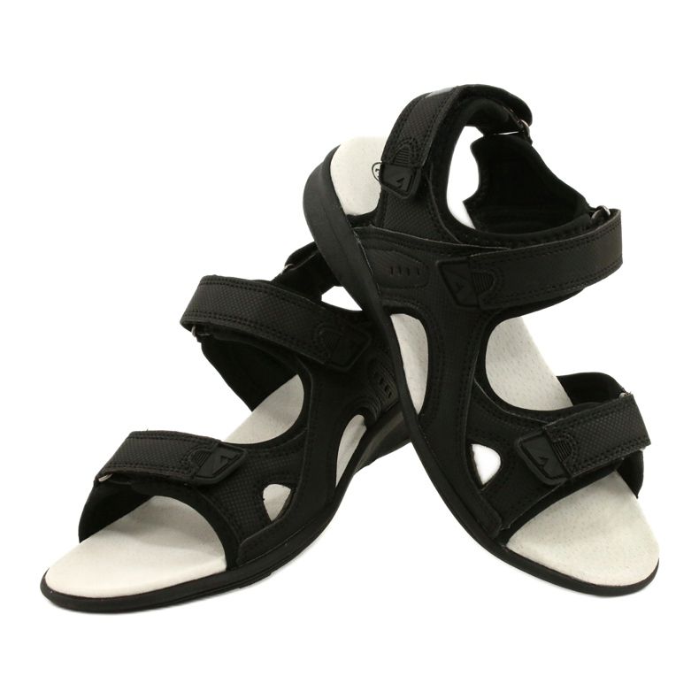 American Club Sandales de sport Insert en cuir HL09 / 21 Noir le noir 4