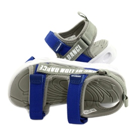 American Club Sandals Boys With Velcro mousse Sole intérieure RL27 / 21 Gray gris 3