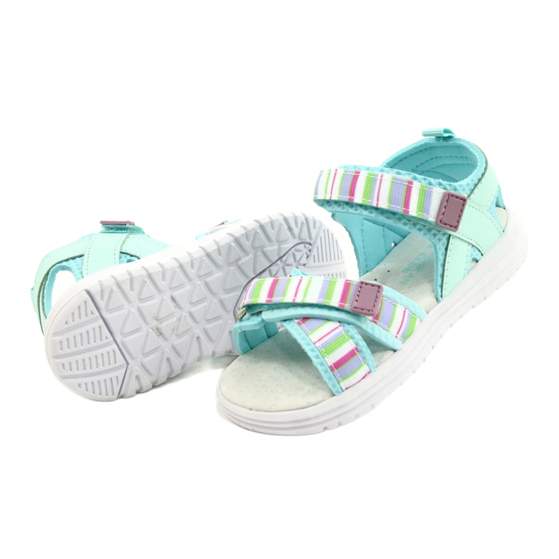 Insert en cuir de sandales pour enfants pour Velcro American Club RL44 / 21 coloré multicolore 2
