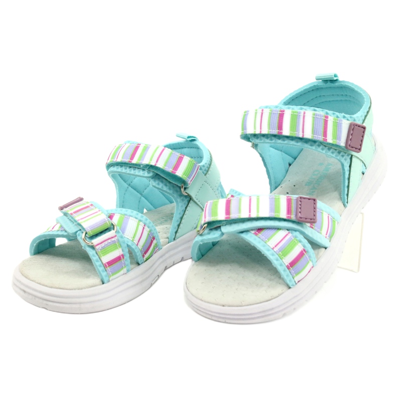 Insert en cuir de sandales pour enfants pour Velcro American Club RL44 / 21 coloré multicolore 1