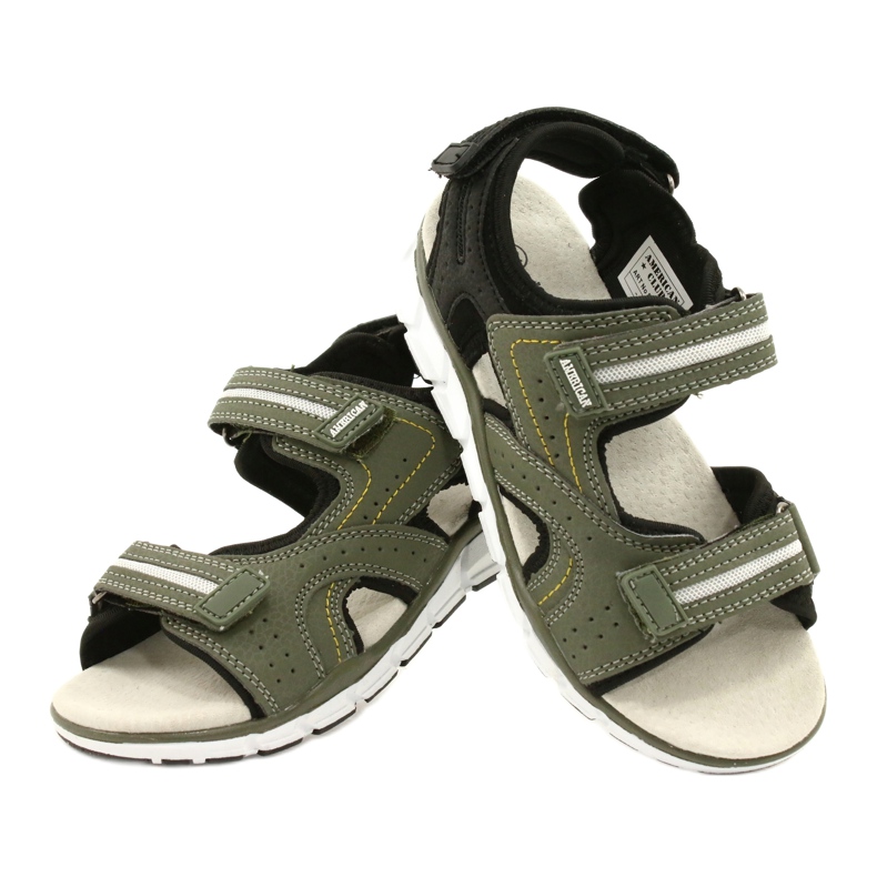 American Club Sports Sports Boys Leather Insert ES33 / 21 kaki vert 5