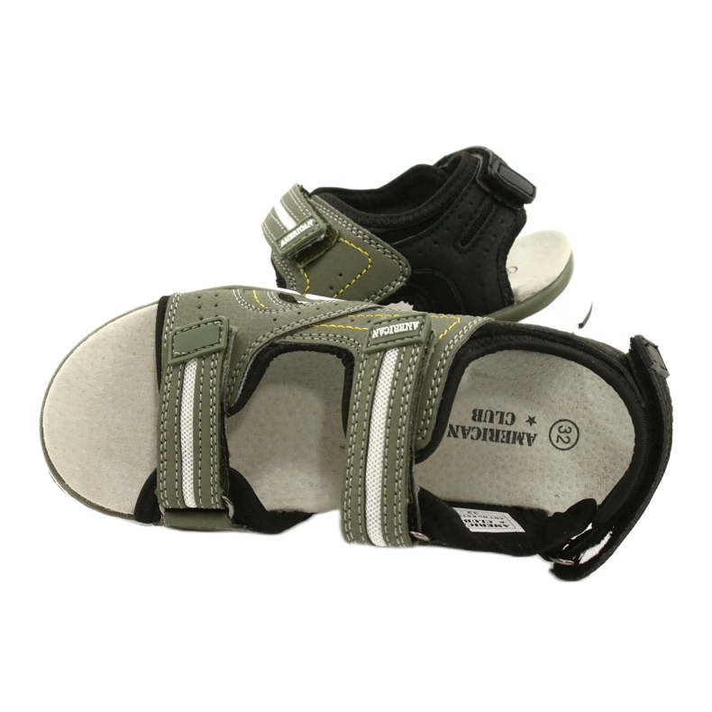 American Club Sports Sports Boys Leather Insert ES33 / 21 kaki vert 4