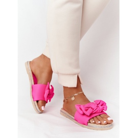 MSMG Pantoufles En Caoutchouc Avec Nœud Andrea Rose beige 2 MSMG Pantoufles En Caoutchouc Avec Nœud Andrea Rose beige 2