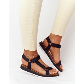 Sandales pour femmes sur une semelle en caoutchouc noir Stranger le noir 5