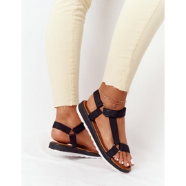 Sandales pour femmes sur une semelle en caoutchouc noir Stranger le noir 6