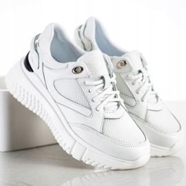 Weide Baskets blanches à paillettes 2