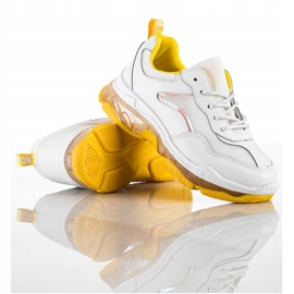 Goodin Baskets en cuir blanche 1