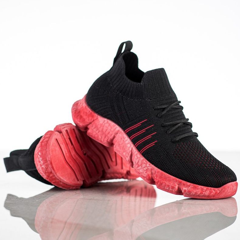 SHELOVET Baskets ajourées sur la plateforme le noir 1